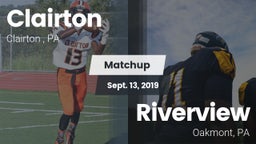 Matchup: Clairton  vs. Riverview  2019