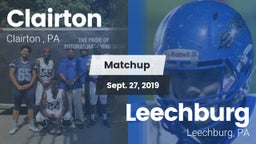 Matchup: Clairton  vs. Leechburg  2019