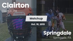 Matchup: Clairton  vs. Springdale  2019
