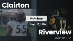 Matchup: Clairton  vs. Riverview  2020