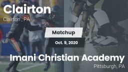 Matchup: Clairton  vs. Imani Christian Academy  2020