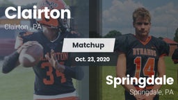 Matchup: Clairton  vs. Springdale  2020