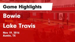 Bowie  vs Lake Travis Game Highlights - Nov 19, 2016