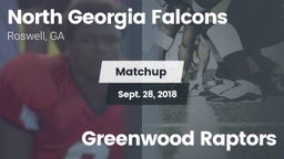 Matchup: NG Falcons vs. Greenwood Raptors 2018