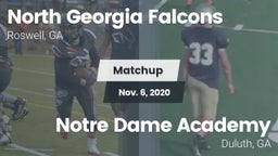 Matchup: NG Falcons vs.      Notre Dame Academy 2020