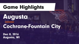 Augusta  vs Cochrane-Fountain City  Game Highlights - Dec 8, 2016