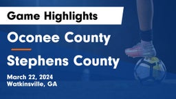 Oconee County  vs Stephens County  Game Highlights - March 22, 2024