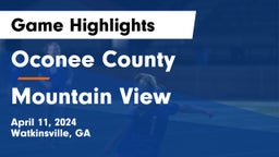 Oconee County  vs Mountain View  Game Highlights - April 11, 2024