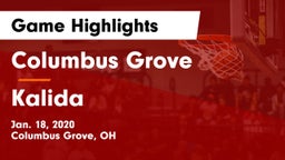 Columbus Grove  vs Kalida  Game Highlights - Jan. 18, 2020