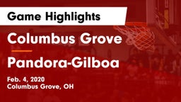 Columbus Grove  vs Pandora-Gilboa  Game Highlights - Feb. 4, 2020