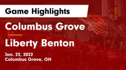 Columbus Grove  vs Liberty Benton  Game Highlights - Jan. 22, 2022