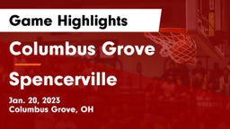 Columbus Grove  vs Spencerville  Game Highlights - Jan. 20, 2023