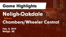 Neligh-Oakdale  vs Chambers/Wheeler Central Game Highlights - Feb. 8, 2019