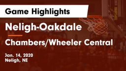Neligh-Oakdale  vs Chambers/Wheeler Central  Game Highlights - Jan. 14, 2020