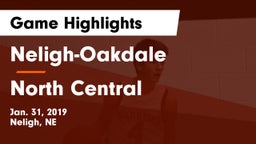 Neligh-Oakdale  vs North Central  Game Highlights - Jan. 31, 2019