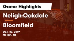 Neligh-Oakdale  vs Bloomfield  Game Highlights - Dec. 20, 2019