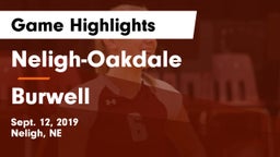 Neligh-Oakdale  vs Burwell  Game Highlights - Sept. 12, 2019