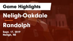Neligh-Oakdale  vs Randolph  Game Highlights - Sept. 17, 2019