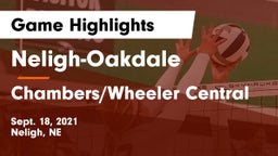 Neligh-Oakdale  vs Chambers/Wheeler Central  Game Highlights - Sept. 18, 2021