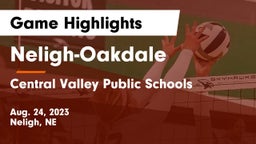 Neligh-Oakdale  vs Central Valley Public Schools Game Highlights - Aug. 24, 2023