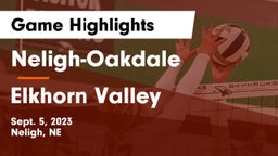 Neligh-Oakdale  vs Elkhorn Valley  Game Highlights - Sept. 5, 2023