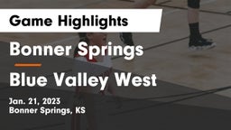 Bonner Springs  vs Blue Valley West  Game Highlights - Jan. 21, 2023