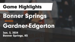 Bonner Springs  vs Gardner-Edgerton  Game Highlights - Jan. 3, 2024