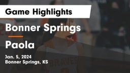 Bonner Springs  vs Paola  Game Highlights - Jan. 5, 2024