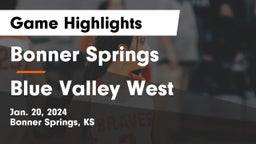 Bonner Springs  vs Blue Valley West  Game Highlights - Jan. 20, 2024