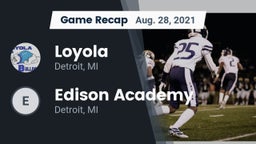 Recap: Loyola  vs.  Edison Academy  2021