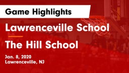 Lawrenceville School vs The Hill School Game Highlights - Jan. 8, 2020