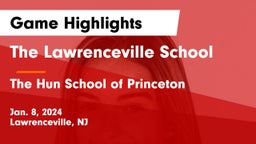 The Lawrenceville School vs The Hun School of Princeton Game Highlights - Jan. 8, 2024