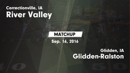 Matchup: River Valley High vs. Glidden-Ralston  2016