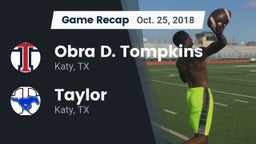 Recap: Obra D. Tompkins  vs. Taylor  2018