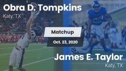 Matchup: Obra D. Tompkins vs. James E. Taylor  2020