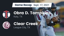 Recap: Obra D. Tompkins  vs. Clear Creek  2021