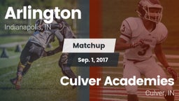 Matchup: Arlington High Schoo vs. Culver Academies 2017