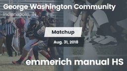 Matchup: George Washington Co vs. emmerich manual HS 2018