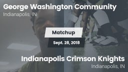 Matchup: George Washington Co vs. Indianapolis Crimson Knights 2018