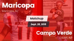 Matchup: Maricopa  vs. Campo Verde  2018