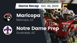 Recap: Maricopa  vs. Notre Dame Prep  2020