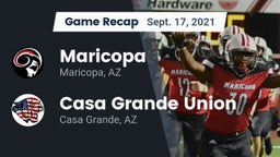 Recap: Maricopa  vs. Casa Grande Union  2021