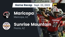 Recap: Maricopa  vs. Sunrise Mountain  2022