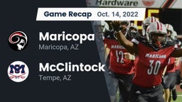 Recap: Maricopa  vs. McClintock  2022