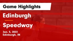 Edinburgh  vs Speedway  Game Highlights - Jan. 5, 2022