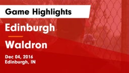 Edinburgh  vs Waldron  Game Highlights - Dec 04, 2016