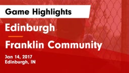 Edinburgh  vs Franklin Community  Game Highlights - Jan 14, 2017