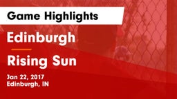 Edinburgh  vs Rising Sun  Game Highlights - Jan 22, 2017