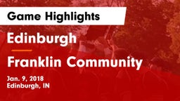 Edinburgh  vs Franklin Community  Game Highlights - Jan. 9, 2018