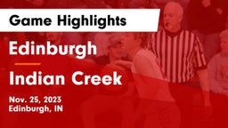 Edinburgh  vs Indian Creek  Game Highlights - Nov. 25, 2023